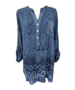 Egehoff skjorte  med Palietlomme blå