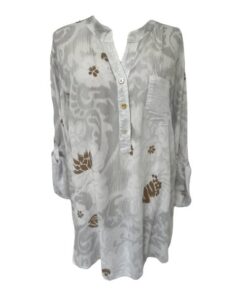 Egehoff skjorte  med Palietlomme hvid