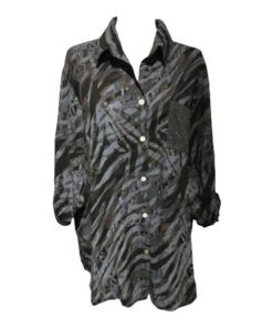 Egehoff skjorte slange grå/sort