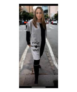 Alternative view of Egehoff strik/bluse kjole sort