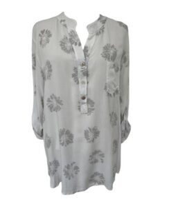 Egehoff skjorte  hvid blomst