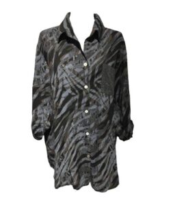 Egehoff skjorte paliet grå/brun